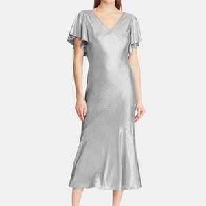 NWT $190 Lauren Ralph Lauren Metallic Dress Sz 6